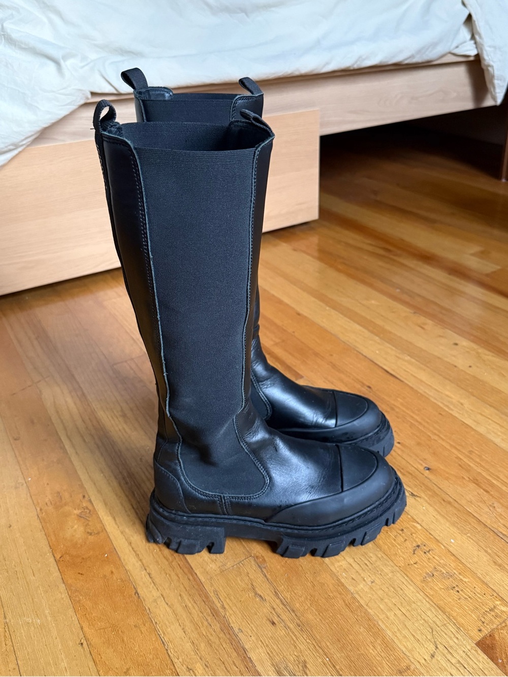 Ganni High Chelsea Boots size 38